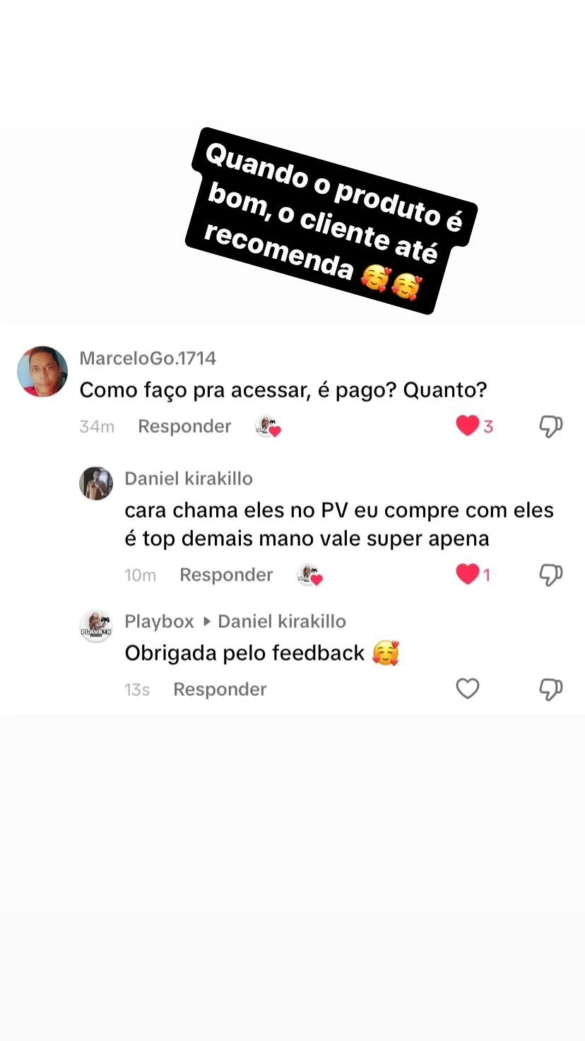 Testemunho de clientes | Playbox