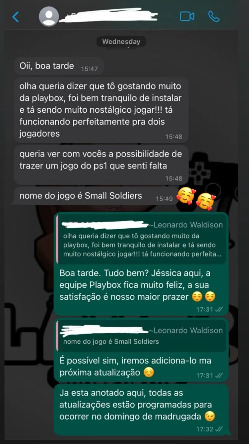 Testemunho de clientes | Playbox